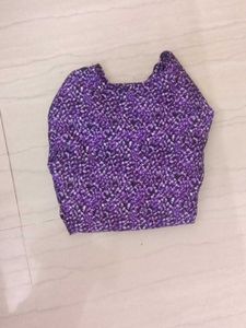 Purple Printed Kurta