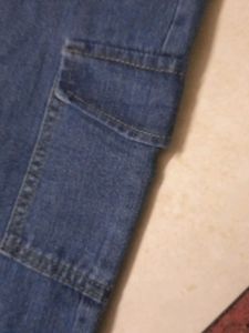 Blue Cargo Jeans( High Waist)