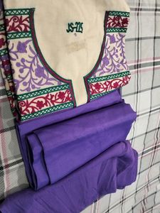 Unstitched Suit With Dupatta