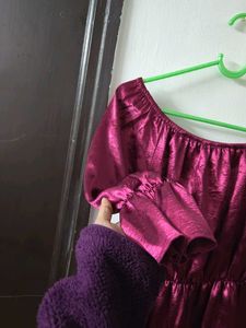 Chic light purple Off-Shoulder Top first S/M