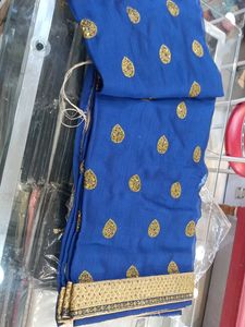 Blue Embellished Saree