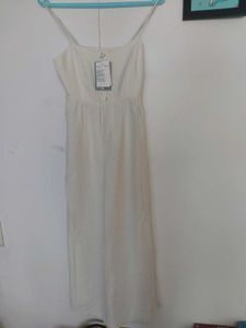 H&amp;M White Aline Dress