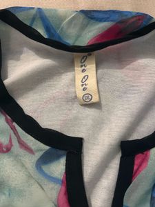 Leaf Printed Long Top