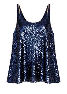 Plus Size Royal Sequin Top