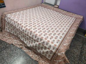Pure Cotton Double Bedsheet