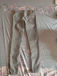 Olive Green Denim Jeans