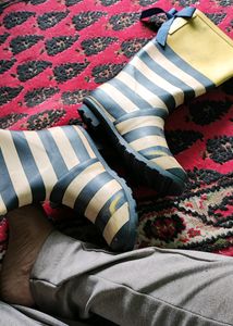 Striped Gum Boots.