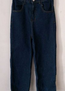 Classic Dark Wash Denim Jeans