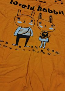 Cute Rabbit Print Top