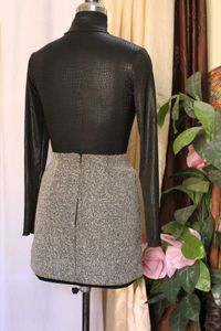 Shein Black Snakeskin Top