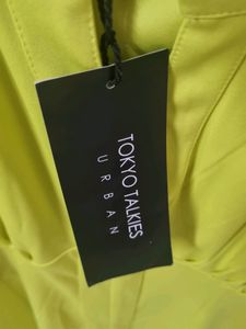 Tokyo Talkies Neon Green Skater Dress - L