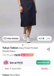 Floral One Piece Navy Set