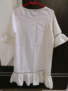 Modest White Dress