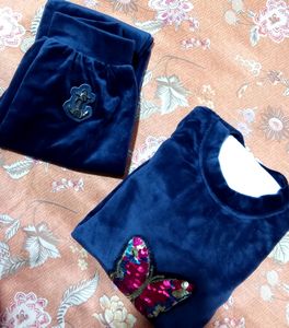 Blue Colour Very Good Top Lower