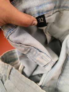 Light Blue Denim Short
