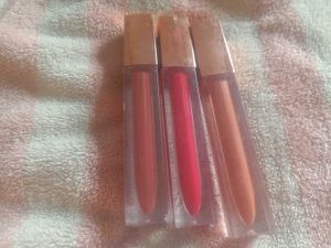 All 3 Lipsticks Waterproof Mate And Red Finishes