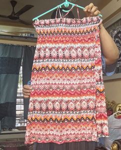 Benneton Soft Cotton Sundress/tube Dress/middi Ski