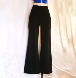 Shein Black Flare Leg Trousers