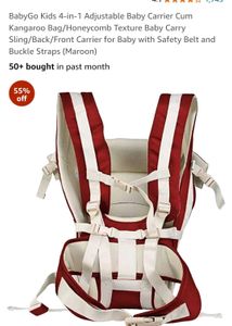 BabyGo Kids 4-in-1 Adjustable Baby Carrier