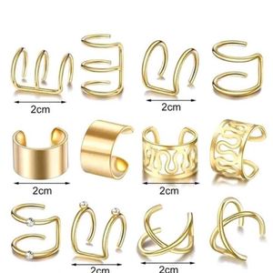 New Trendy Gold Ear Cuff - Adjustable