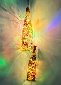 Decorated Glass Bottle