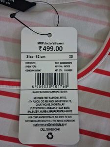 Striped puffed Sleeve Top