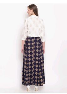 women viscose reyon shirt skirt set