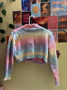 Rainbow Knit Cardigan