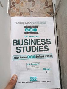 GPH Business Studies Book Class 11 2024
