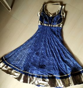 Anarkali Kurta With Soft Net And Zari Work