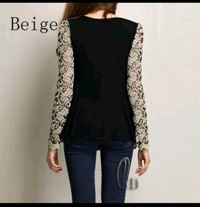 Retro Peplum Rockabilly Long Sleeve Crochet