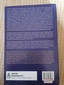 An Introduction To Political Theory By O.P. Gauba