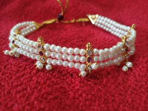Maharashtrian Thushi with Long Moti Set