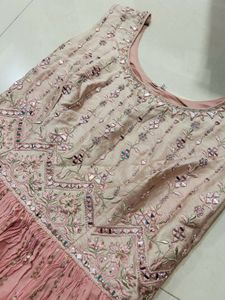 Elegant Pink Embellished Gown