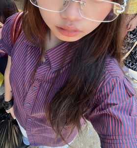 Striped Fitted Like Tee- Shirt
