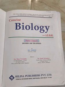 ICSE Class 10 Biology Book