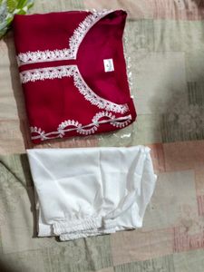 Maroon Embroidered Pakistani Suit