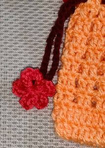 Crochet Flower Pouch