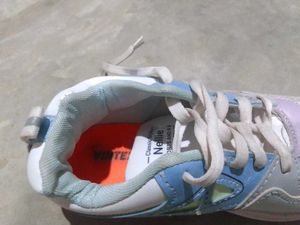 White athletic shoes