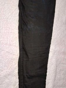 High-Waisted Black Jeans