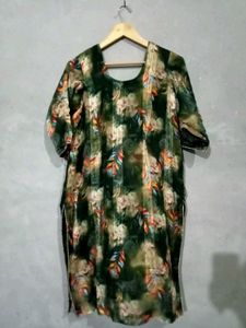Green Printed Suit