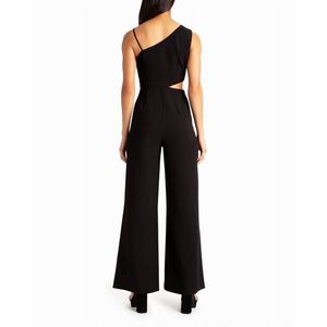 Shoulder Cut Out Waist Jumpsuit