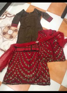 Beautiful Kurti ,Choli And Lehnga With Duptta