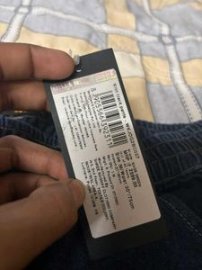 Dark Blue Denim Joggers