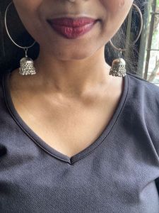 Hoop Jhumka Earrings