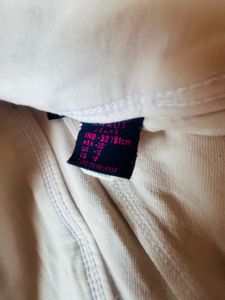 Skinny Fit Super High Waisted White Jeggings