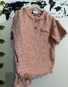 Karl Lagerfeld Tweed Top