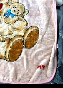 New Baby Blanket Very Soft And SUPER QualityLike New Newborn Baby Blanket Teddy Bear 🧸 🐻print Used Only Once