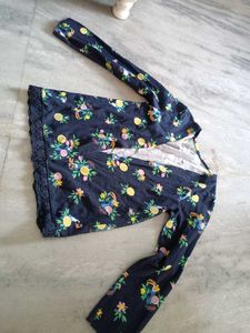 Floral Print jacket or coat r shru