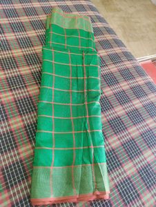 Checkered Design New Saree